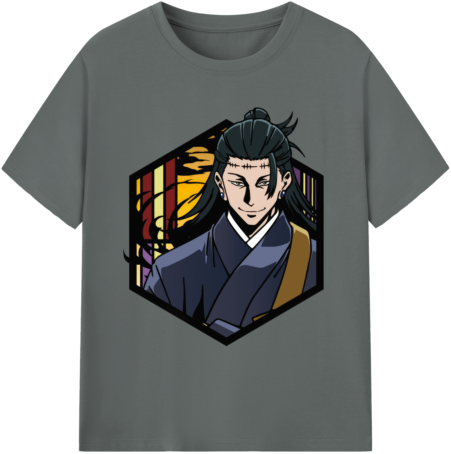 （画像用） 呪術廻戦 Jujutsu Kaisen 綿100％ メンズ半袖Tシャツ｜肌触りやわらか＆通気性